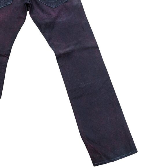 BRAND New True Religion Jeans Size 32 STRAIGHT BIG T Black/Red - Picture 13 of 16